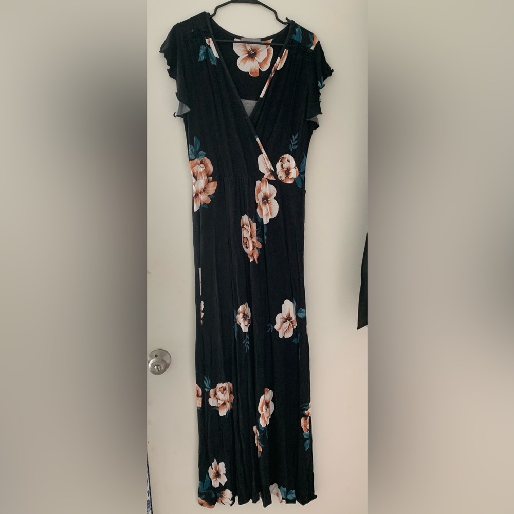 LOVEAPPELLA Maxi dress. Black. XL